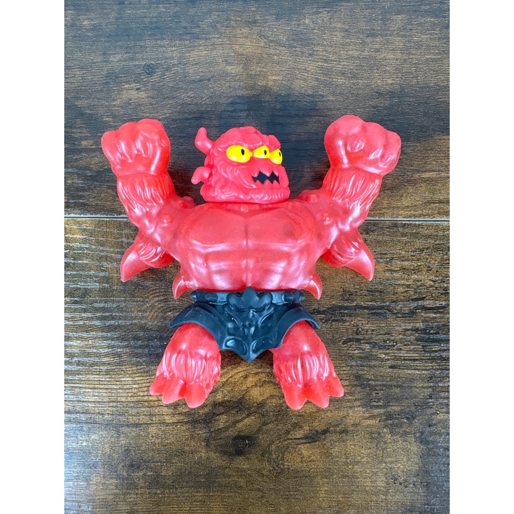 Red Three-Eyed Monster Demon Squishy‎ Stretch Figure Gel Filled Toy Beast